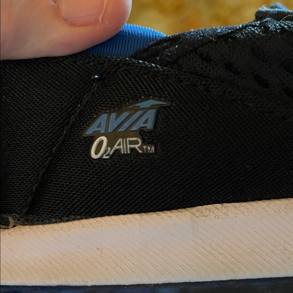 Avia Men's Black and Blue Athletic Shoes - Picture 7 of 8
